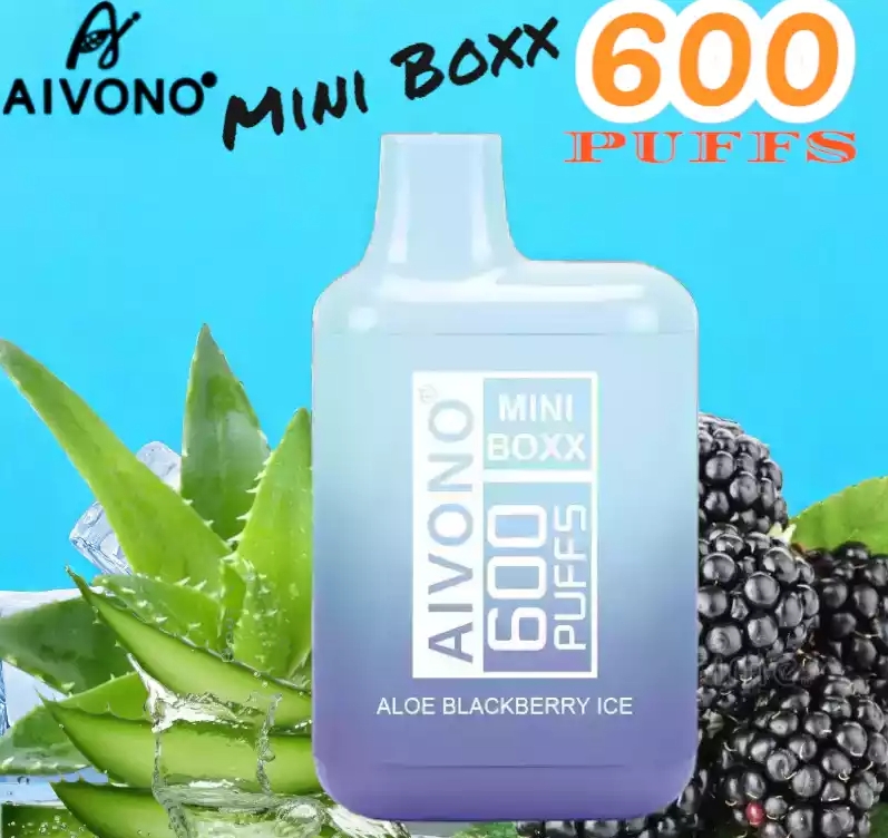 Aivono AIM MINI BOXX 600 Puffs Vape - aloe led od kupine: V&auml;ike, v&otilde;imas ja maitsev kogemus Eesti vapidamise maailmas